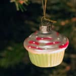 Mini Cupcake als Weihnachtsbaumanhänger
