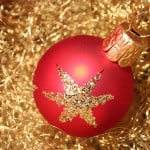 Rote Weihnachtskugeln / Christbaumkugel